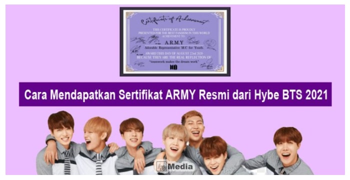 Cara Mendapatkan Sertifikat ARMY Resmi