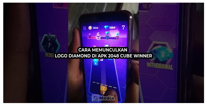 Cara Memunculkan Logo Diamond di Apk 2048 Cube Winner