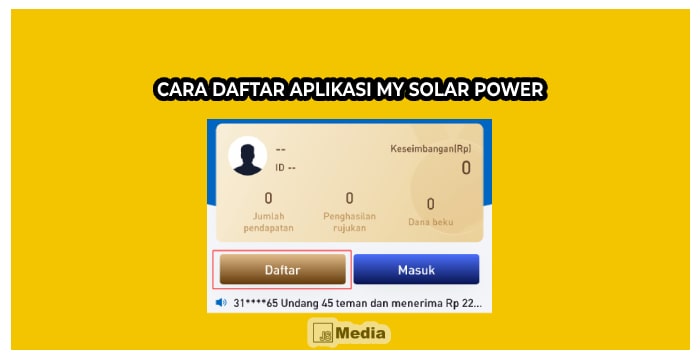 Cara Daftar Aplikasi My Solar Power