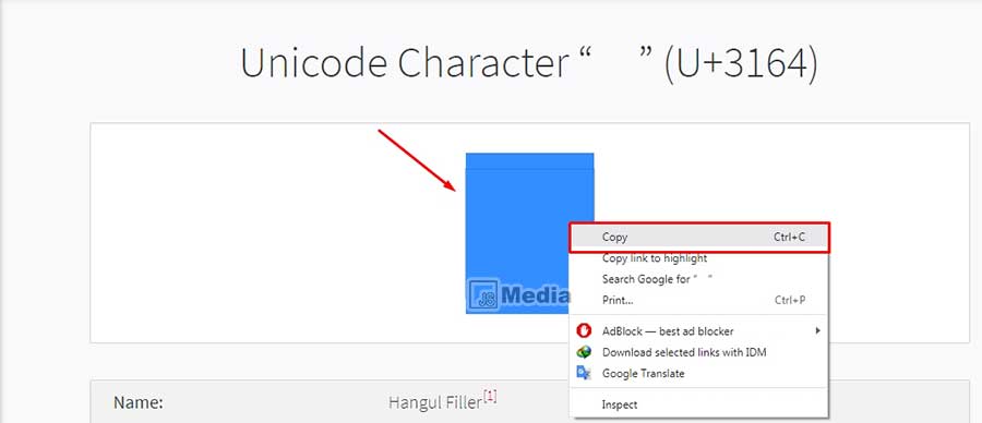 Cara Menggunakan Unicode 3164