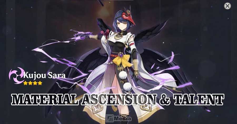 Material Ascension dan Talent Kujou Sara