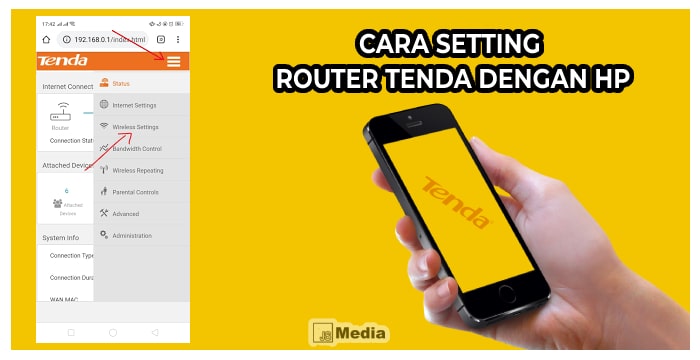 Cara Setting Router Tenda dengan HP