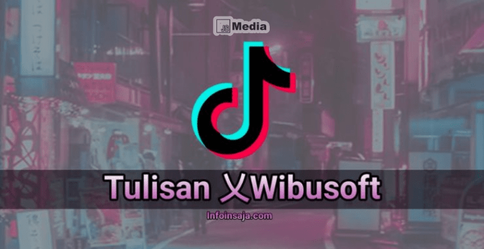 乂 Wibusoft TikTok : Cara Membuat Tulisan Wibusoft Mudah Kali