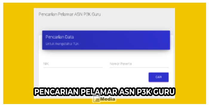 Cara Pencarian Pelamar ASN P3K Guru 2021, Langsung Dapat!