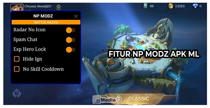 Fitur NP Modz Apk ML