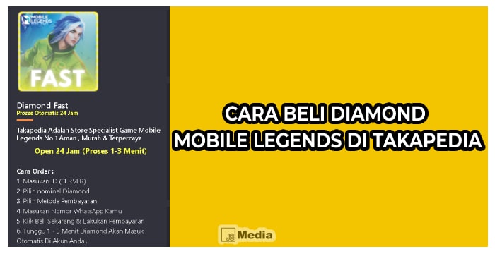 Cara Beli Diamond Mobile Legends di Takapedia