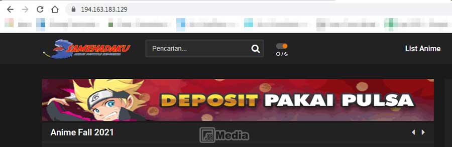 Alamat Domain Samehadaku yang Baru