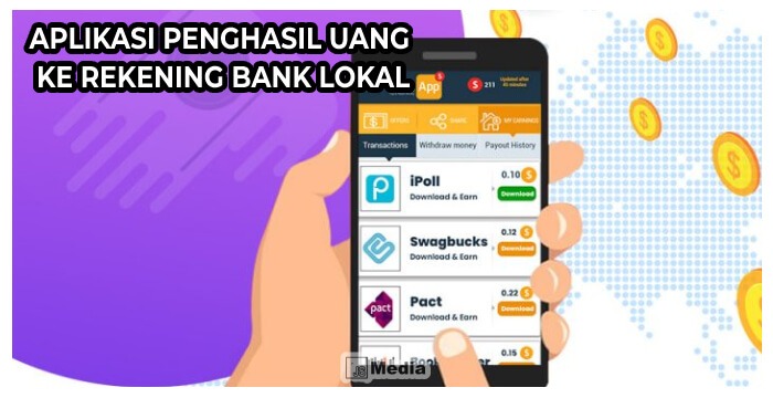 Aplikasi Penghasil Uang ke Rekening Bank Lokal