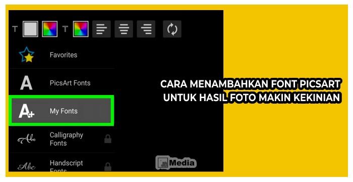 Cara Menambahkan Font PicsArt Untuk Hasil Foto Makin Kekinian