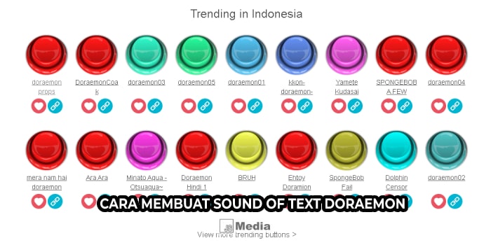 Cara Membuat Sound of Text Doraemon