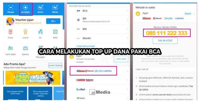 Cara Melakukan Top Up DANA pakai BCA