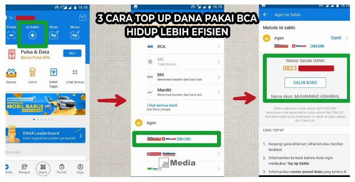 3 Cara Top Up DANA pakai BCA, Hidup Lebih Efisien