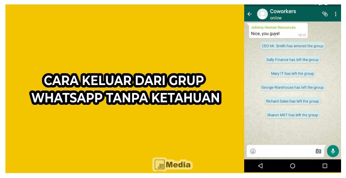 Cara Keluar Dari Grup Whatsapp Tanpa Ketahuan