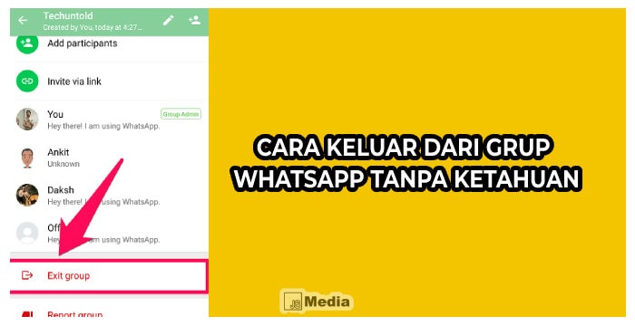 Cara Keluar Dari Grup Whatsapp Tanpa Ketahuan