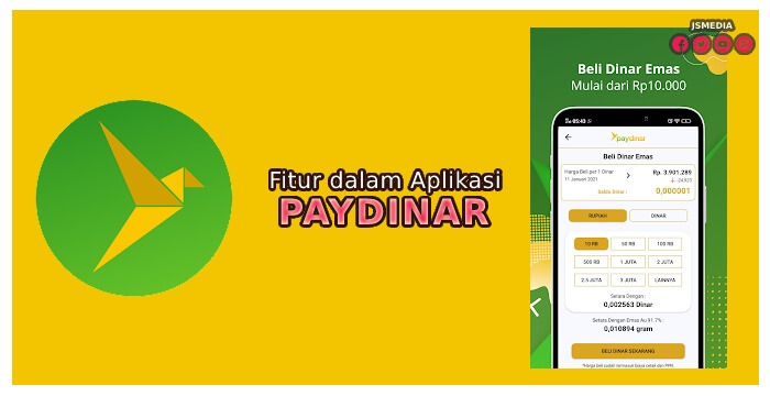 Fitur dalam Aplikasi Paydinar