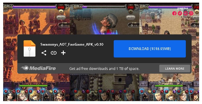 Download Swammy Mobile Game Attack on Titan