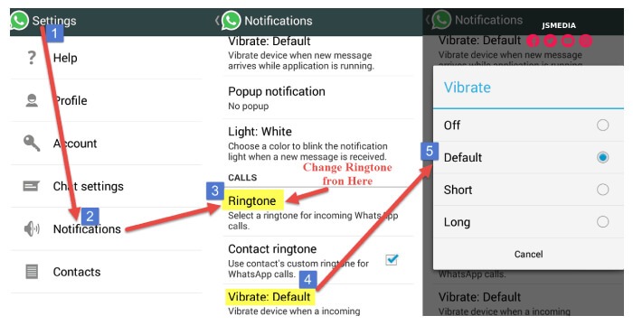 Cara Ubah Nada Dering WhatsApp