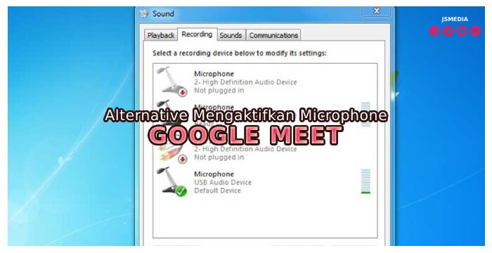 Alternative Mengaktifkan Microphone Google Meet