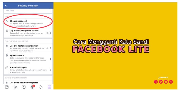 Cara Mengganti Kata Sandi Facebook Lite