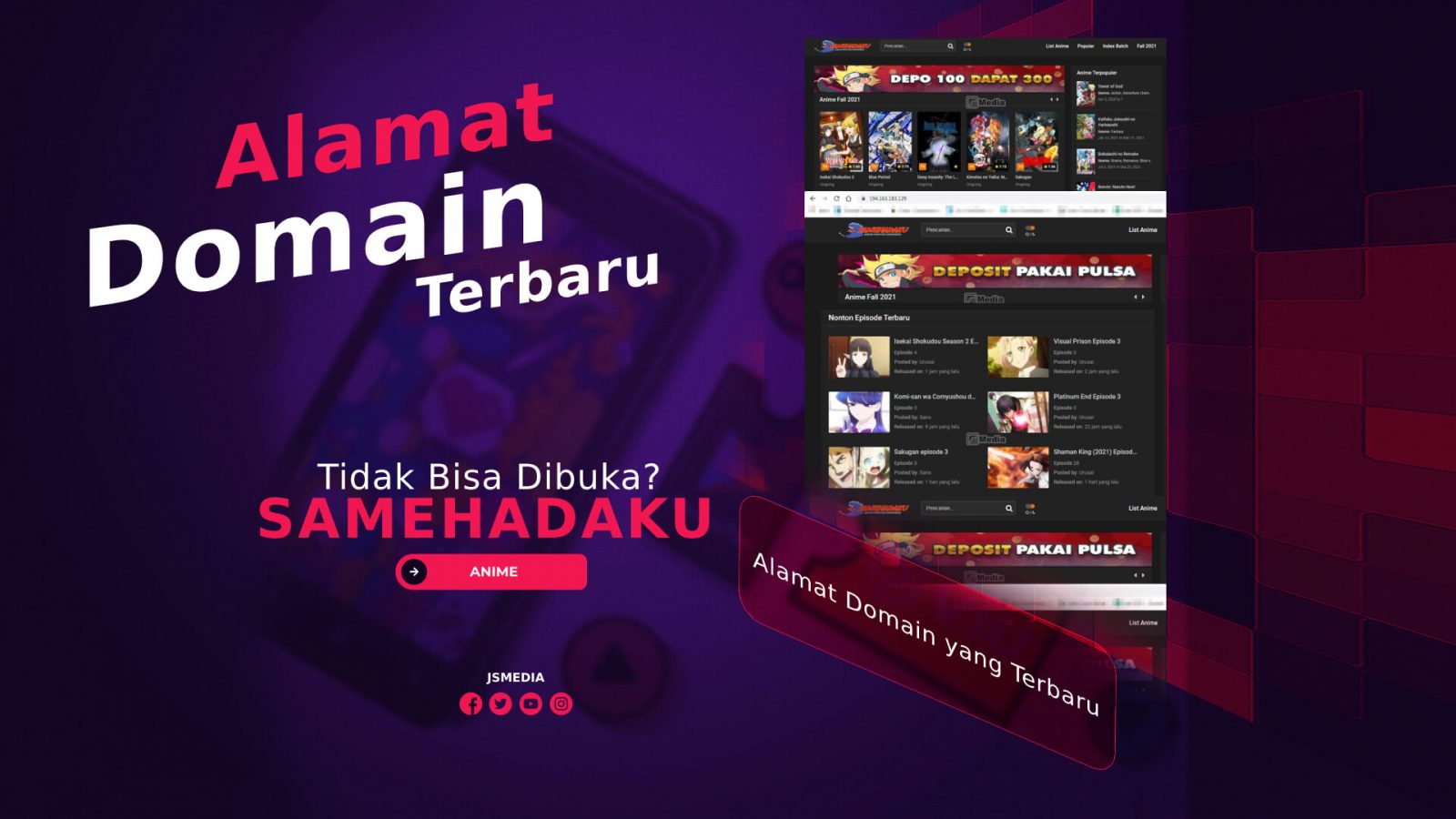 Samehadaku Tidak Bisa Dibuka? Ini Alamat Domain yang Terbaru