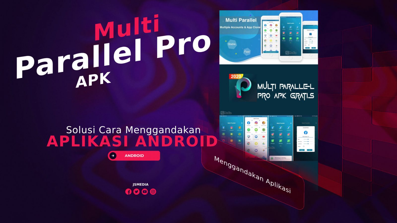 Cara Menggandakan Aplikasi Android Dengan Multi Parallel Pro APK