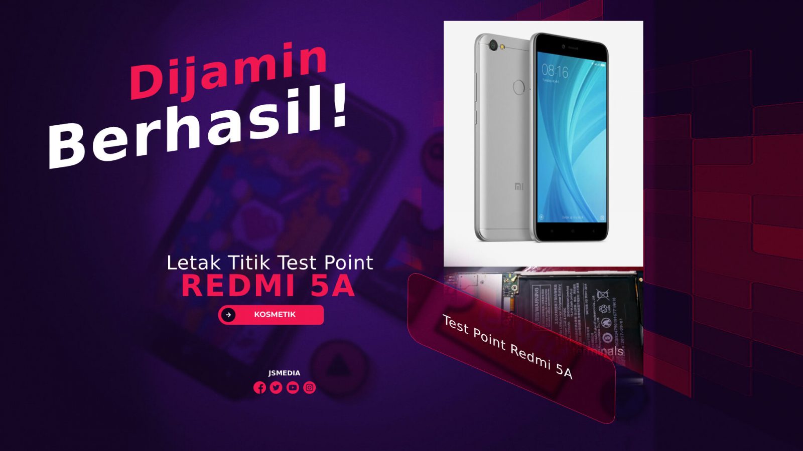 Letak Titik Test Point Redmi 5A, Dijamin Berhasil!