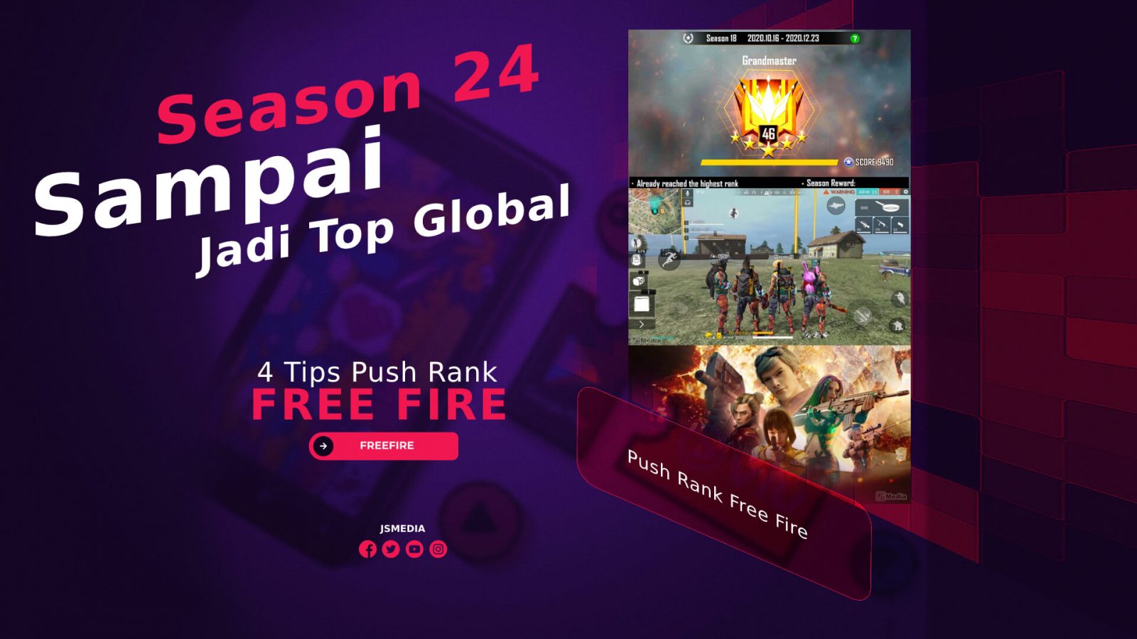 Tips Push Rank Free Fire Season 24 Sampai Jadi Top Global