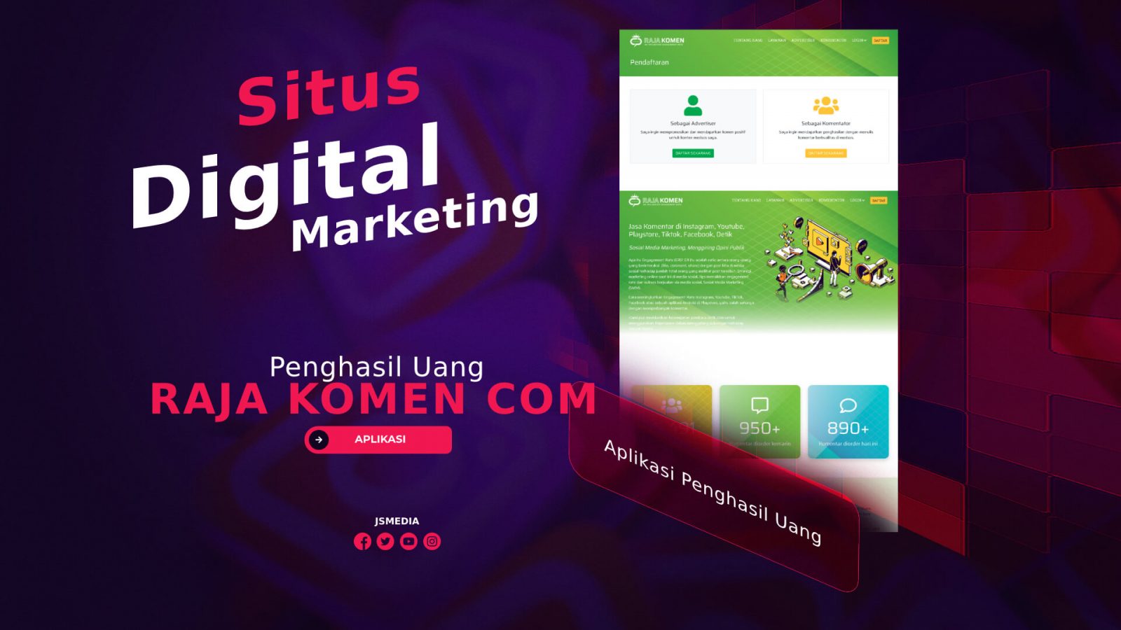 Raja Komen Com, Situs Digital Marketing Penghasil Uang