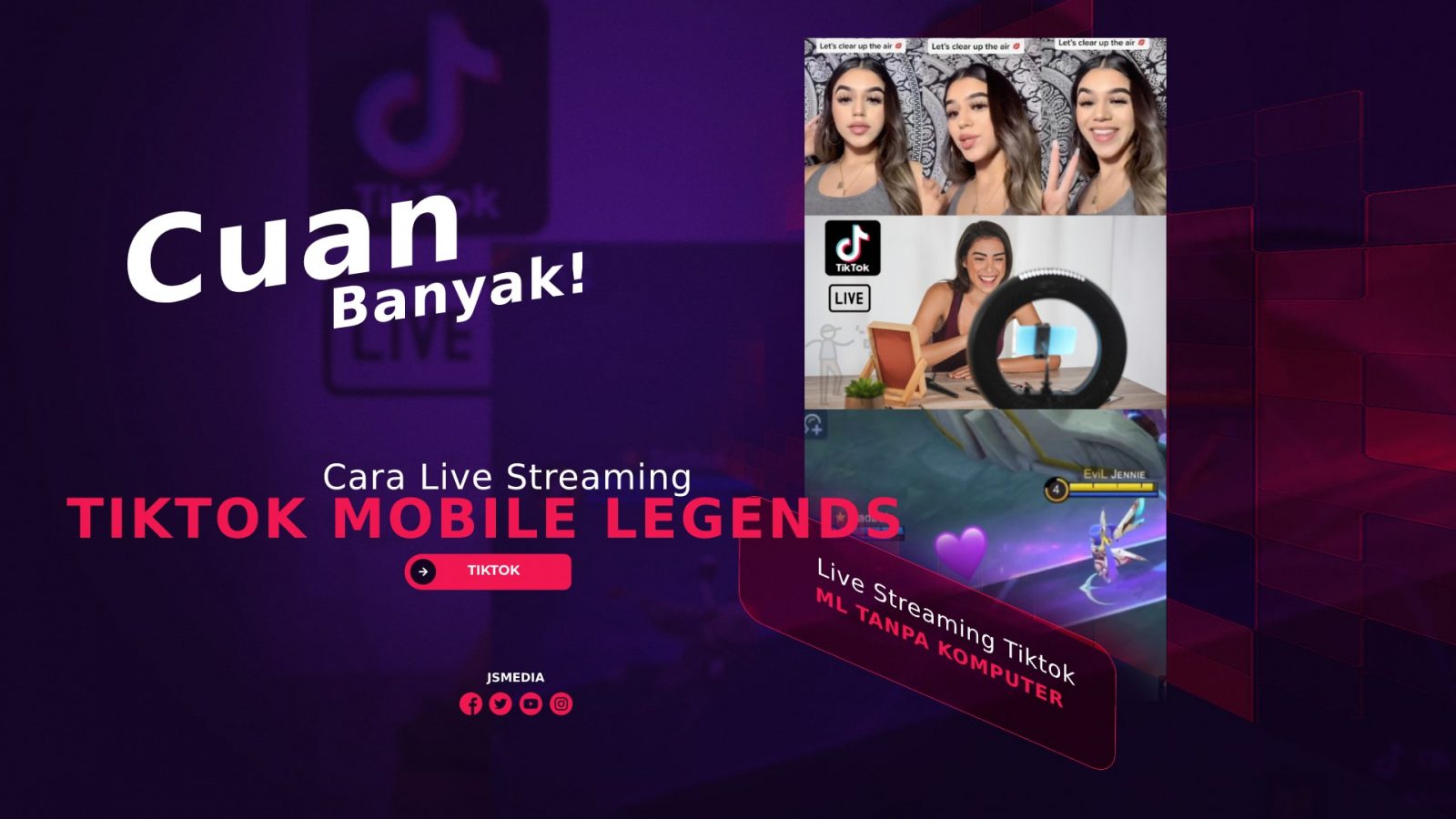 Cara Live Streaming TikTok Mobile Legends