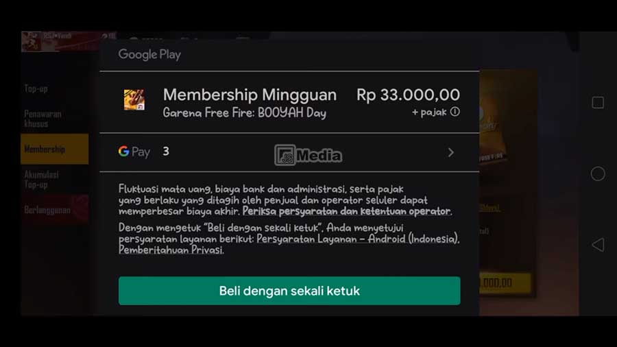 Cara Beli Membership Free Fire