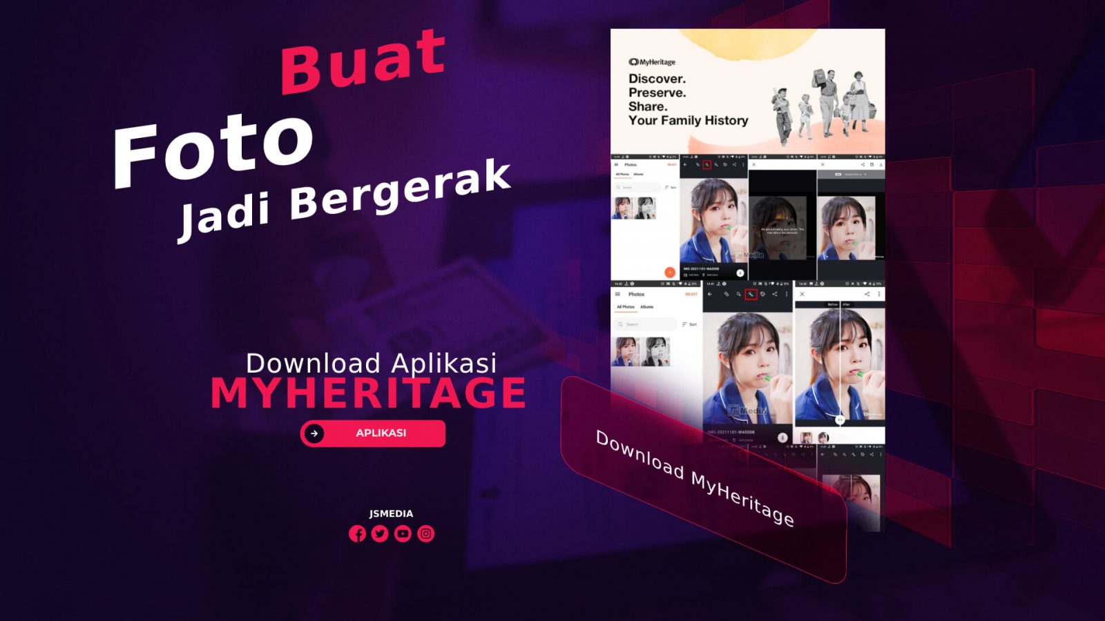 Download MyHeritage Aplikasi Buat Foto Jadi Bergerak