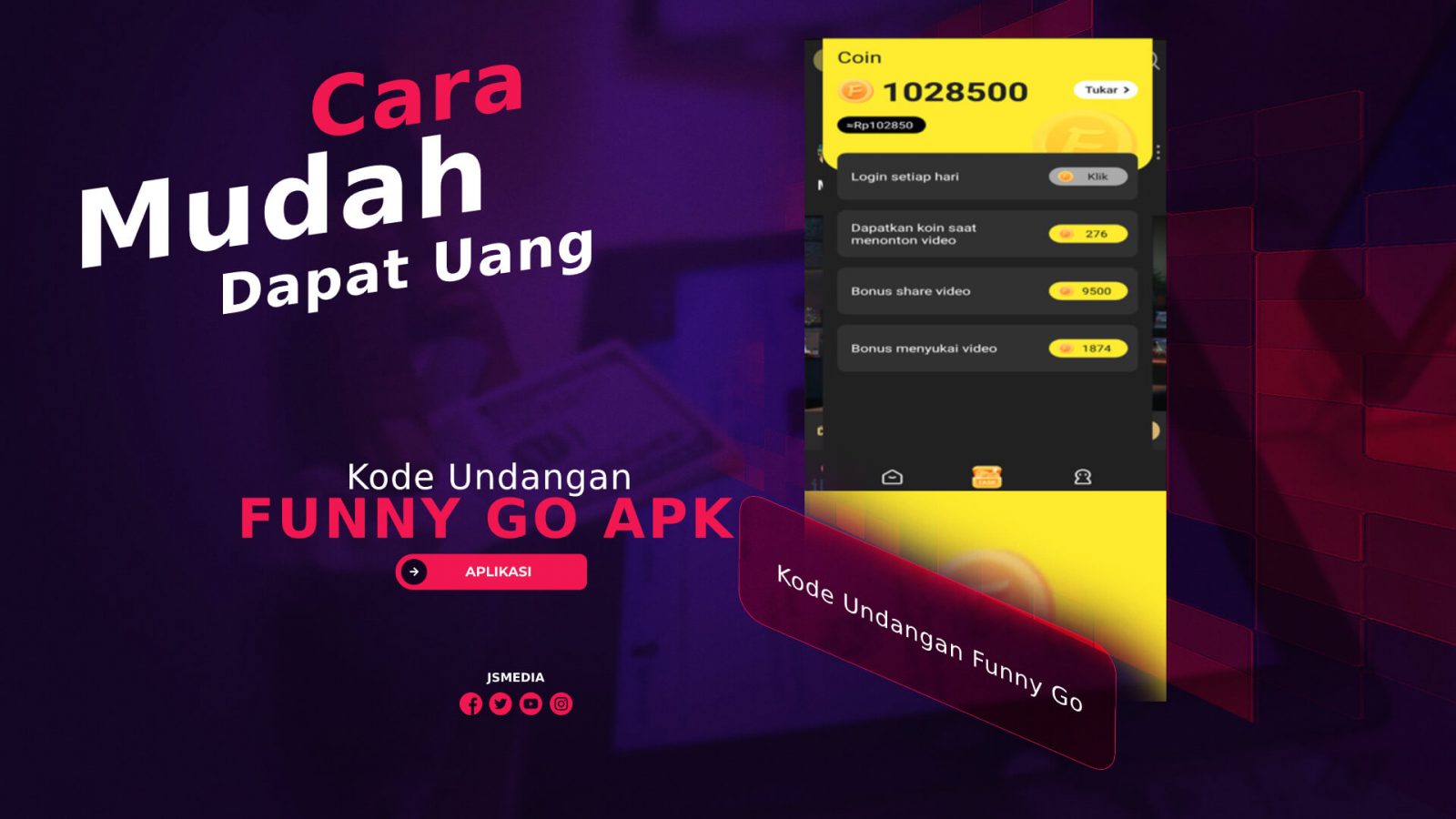 Cara Mudah Dapat Uang dengan Kode Undangan Funny Go