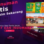 Grivy App Fanta Jeruk Alfamart dan Indomaret, Minuman Gratis