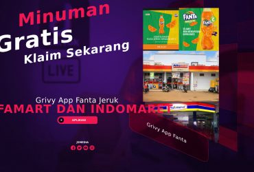 Grivy App Fanta Jeruk Alfamart dan Indomaret, Minuman Gratis