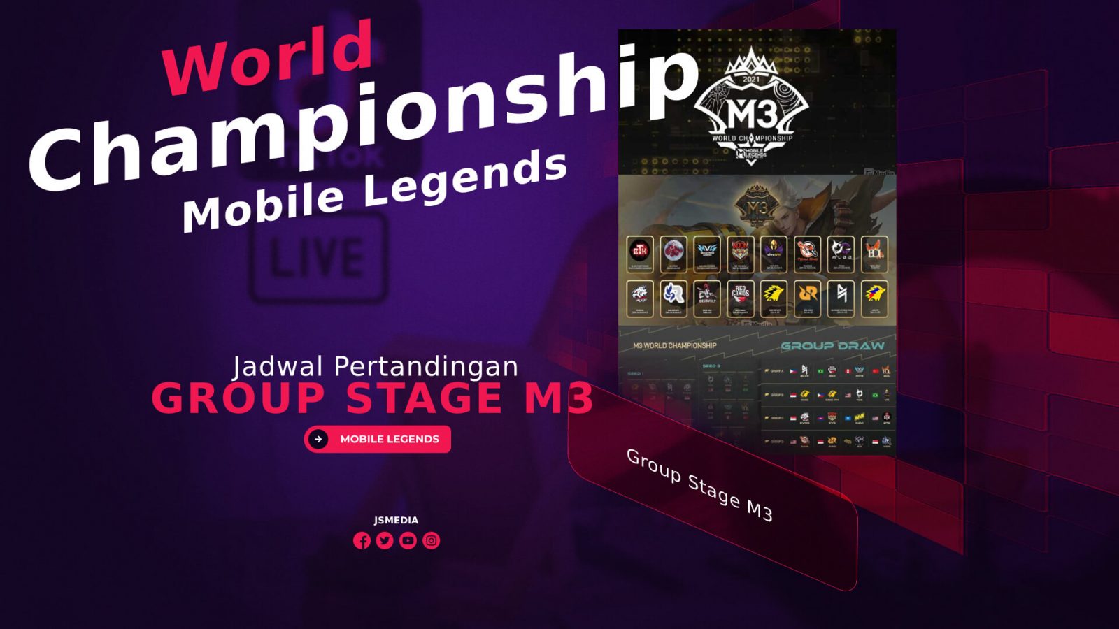 Jadwal Pertandingan Group Stage M3 Mobile Legends World Championship 2021