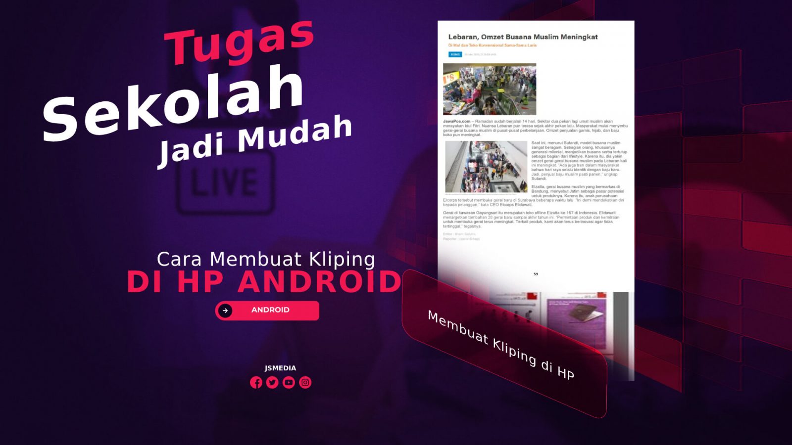 Cara Membuat Kliping di HP Android, Tugas Sekolah Jadi Mudah