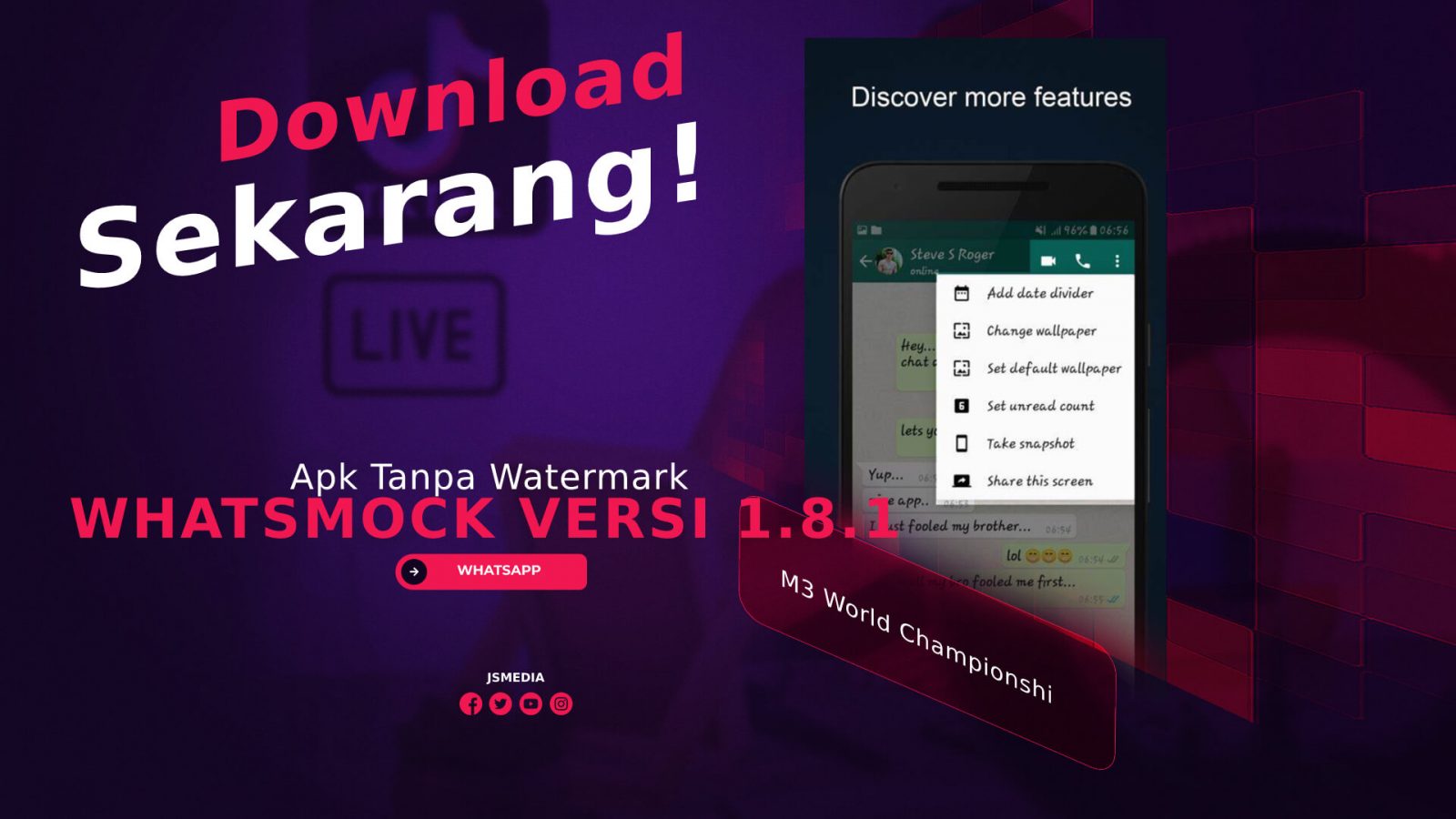 WhatsMock Versi 1.8.1 Apk Tanpa Watermark, Download Sekarang!