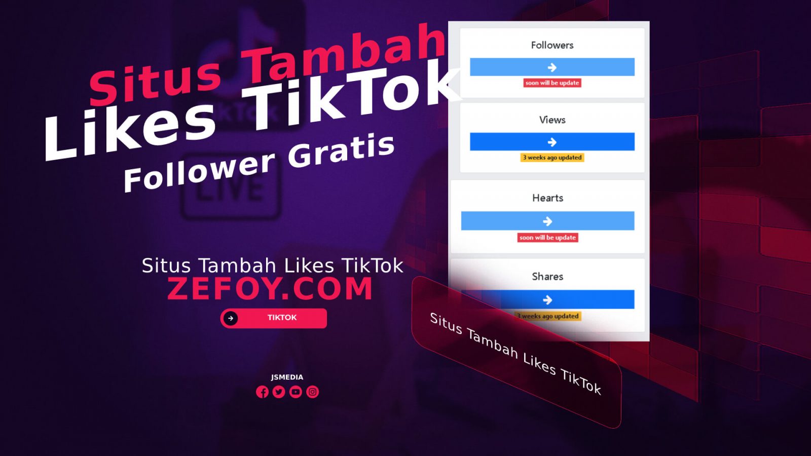 Zefoy : Situs Tambah Like, Followers, Likes TikTok dengan Cepat dan Gratis!