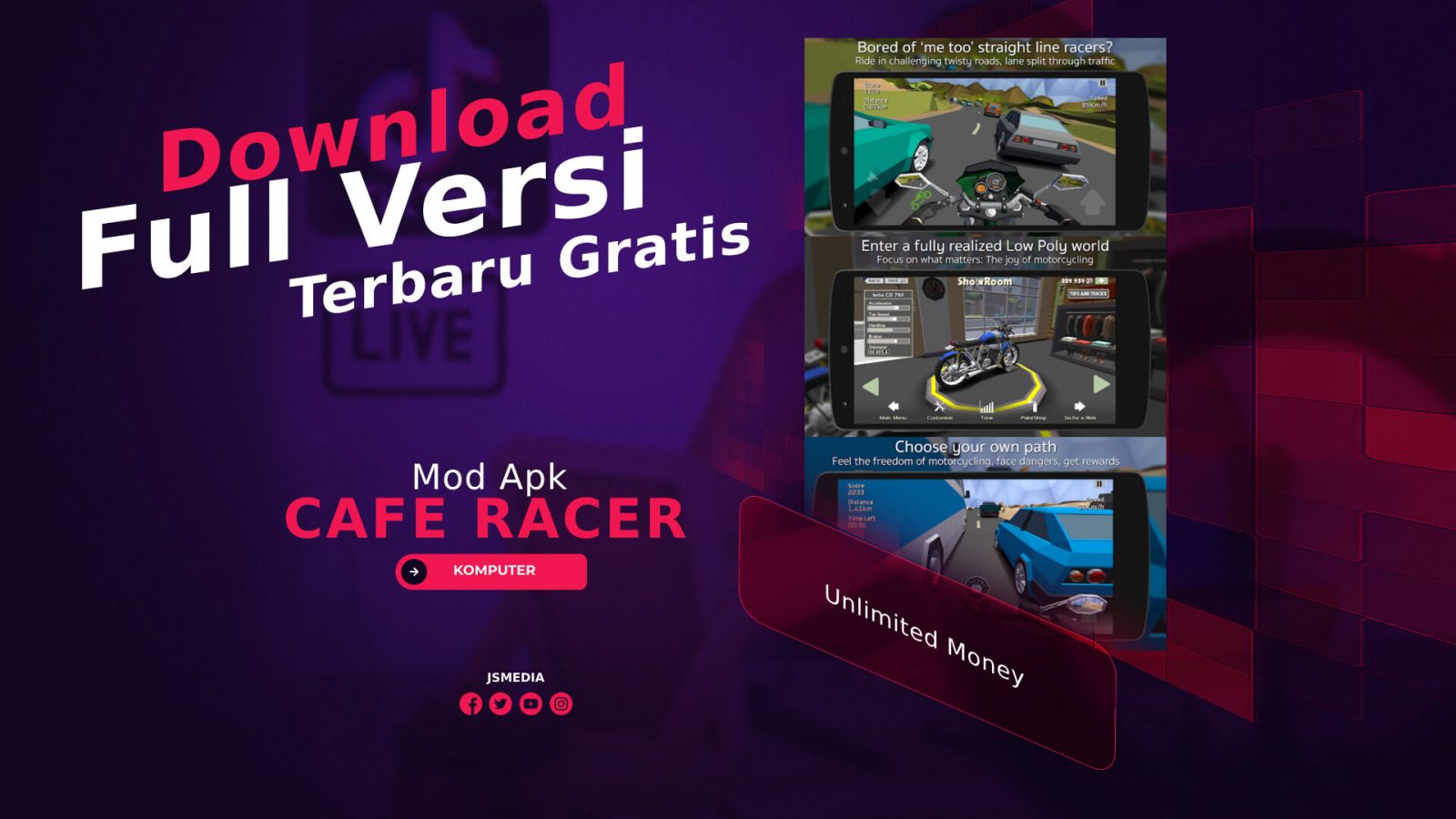 Download Unlimited Money Cafe Racer Mod Apk 2021 Terbaru Gratis
