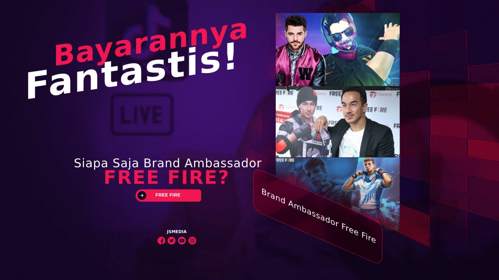 Siapa Saja Brand Ambassador Free Fire? Bayarannya Fantastis!