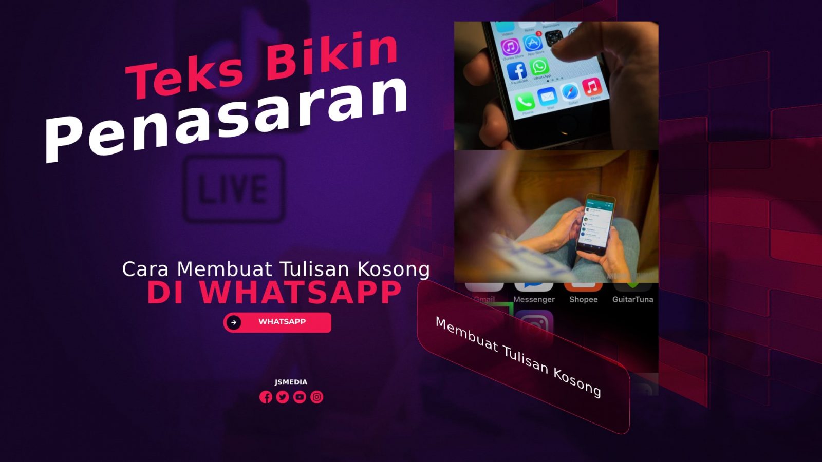 Cara Membuat Tulisan Kosong di WhatsApp