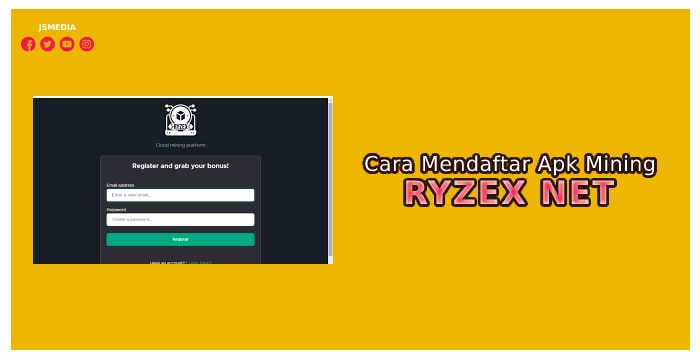 Cara Mendaftar Ryzex Net Apk Mining