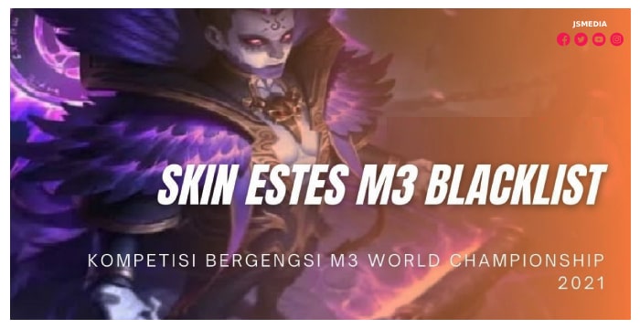 Jadwal Skin Estes M3 Blacklist Rilis