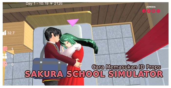 Cara Memasukan ID Props Sakura School Simulator