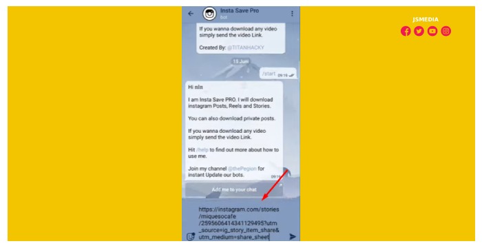 paste link yang sudah kalian copy