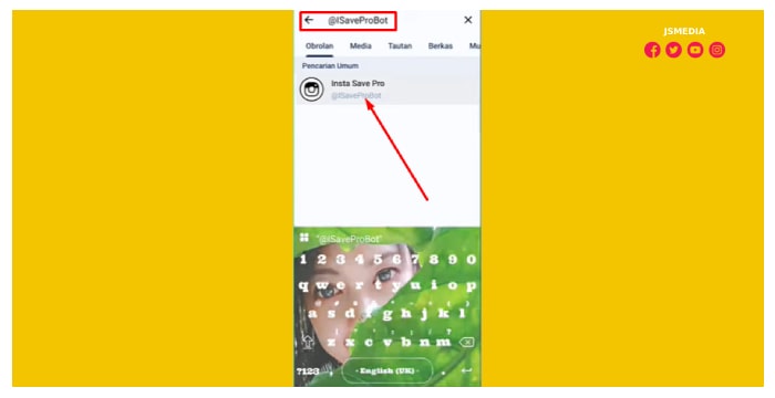 cari Bot Insta Save Pro dengan username @ISaveProBot