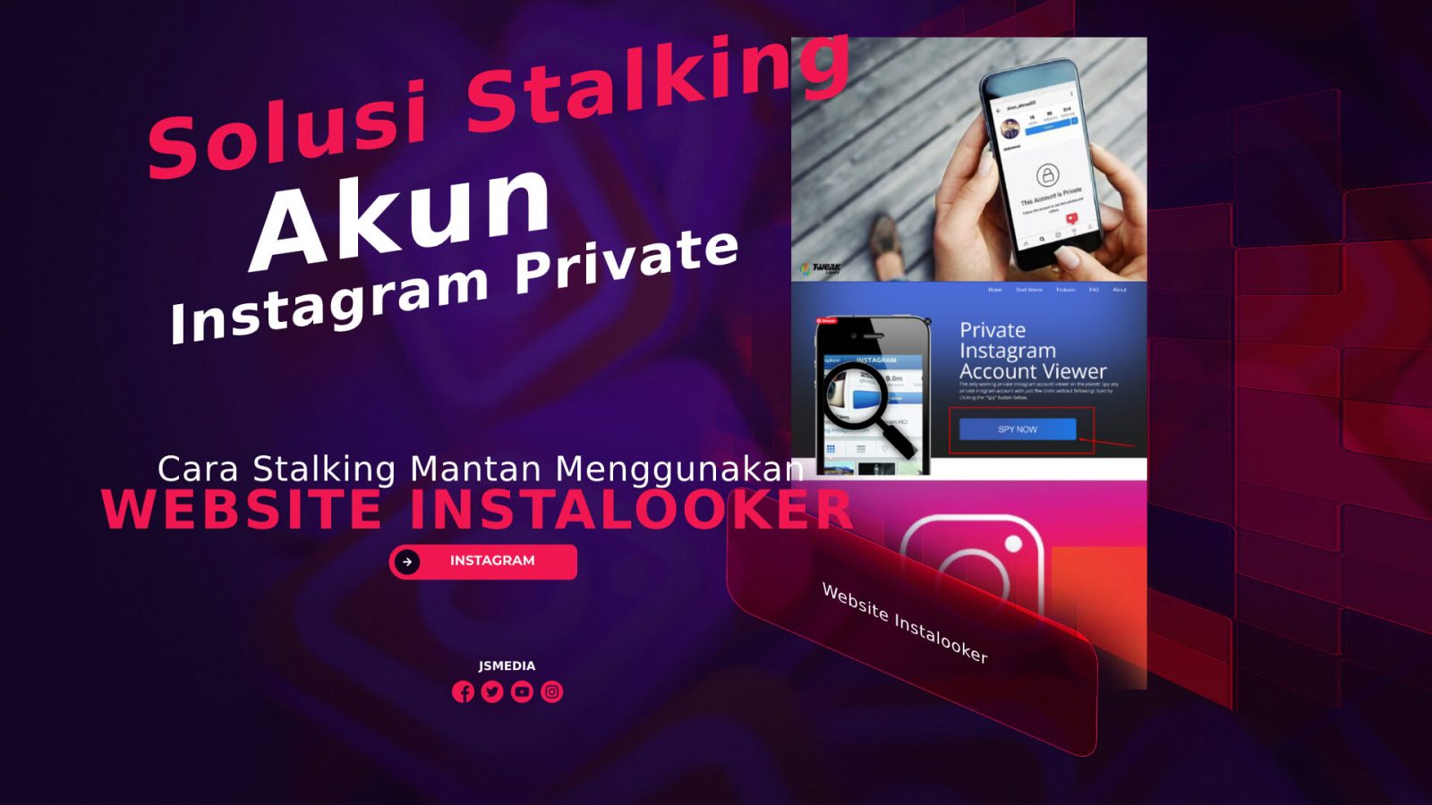 Website Instalooker, Solusi Stalking Akun IG Private