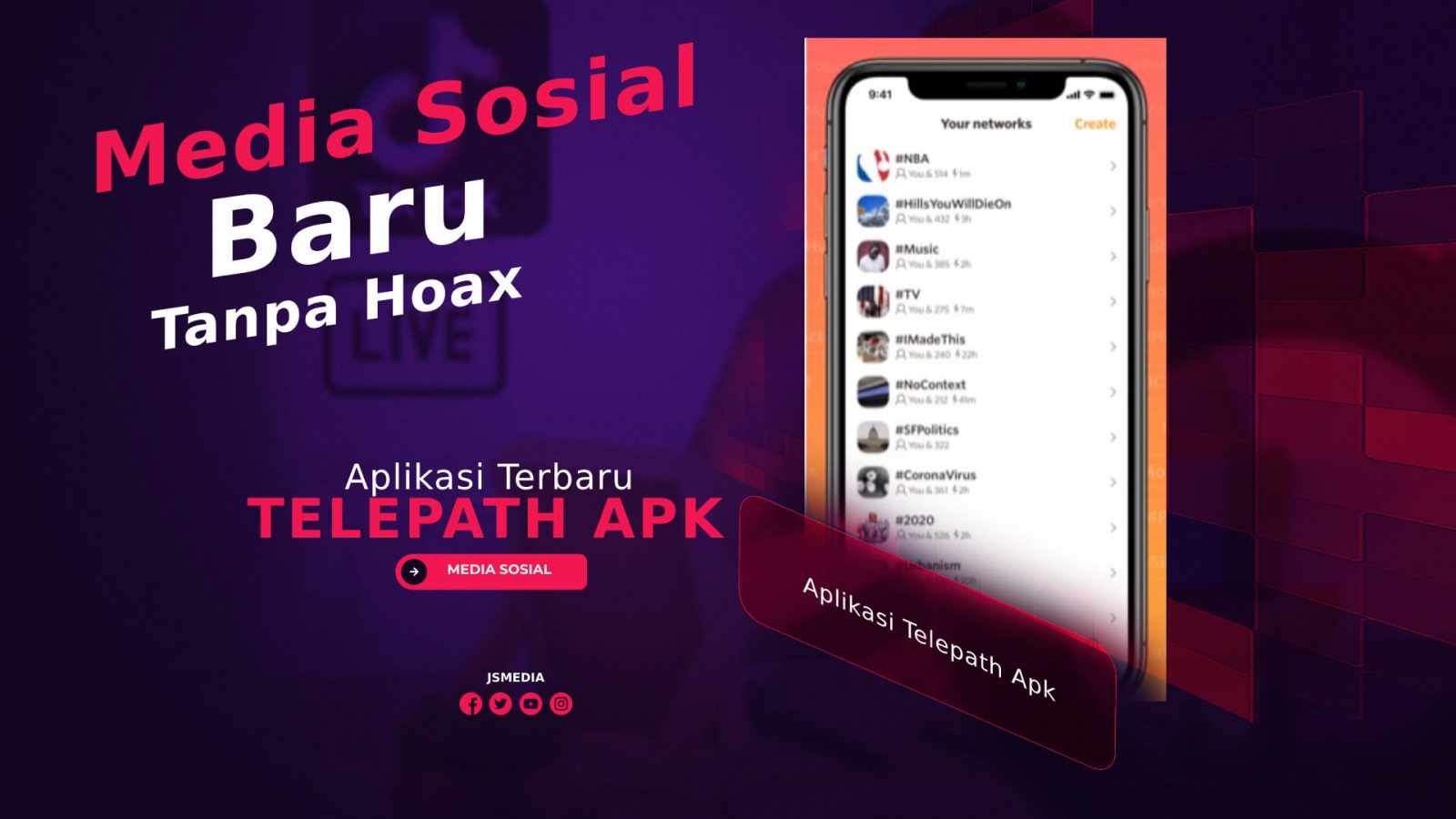 Aplikasi Telepath Apk, Media Sosial Baru Tanpa Hoax