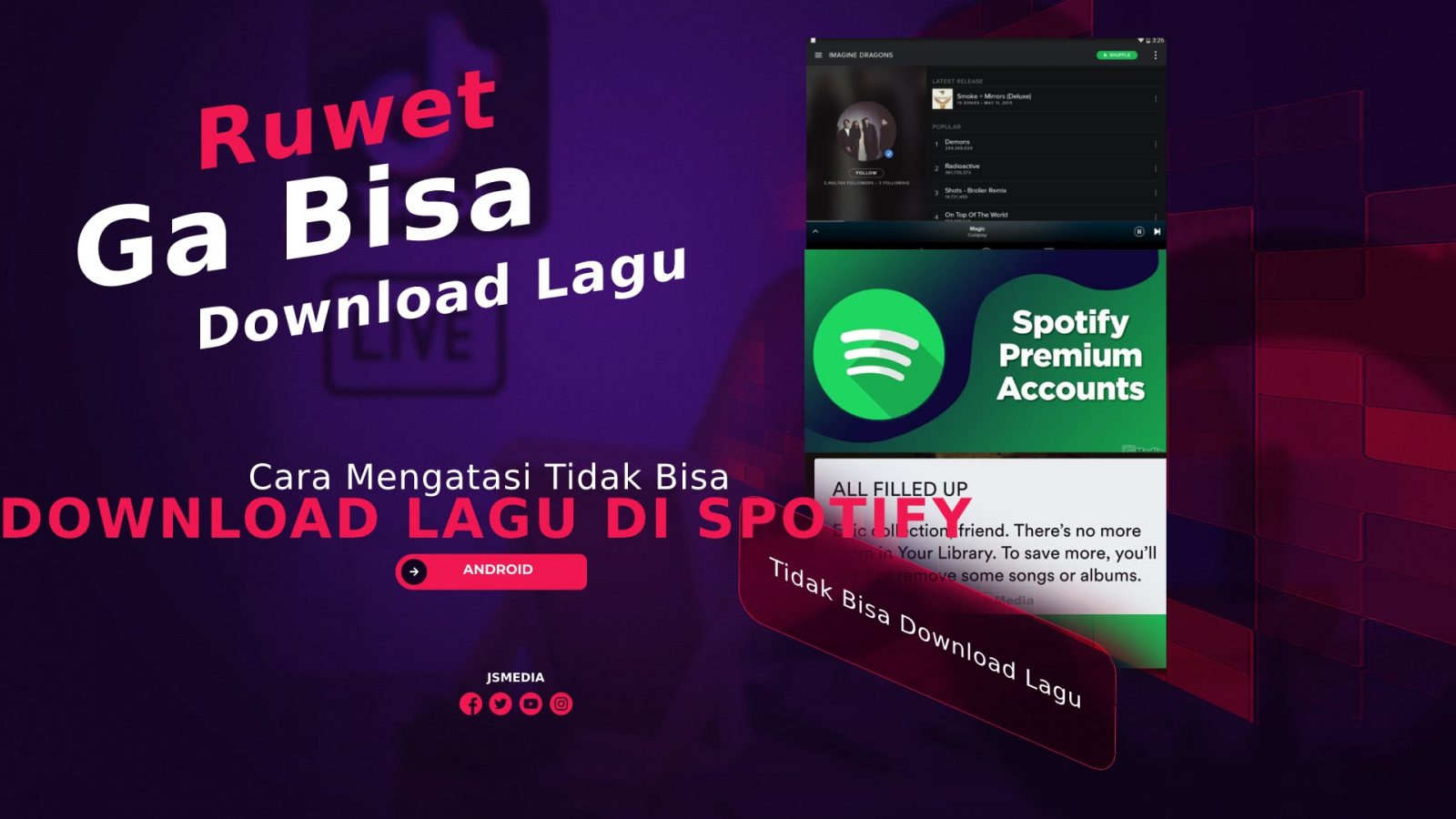 Cara Mengatasi Tidak Bisa Download Lagu di Spotify