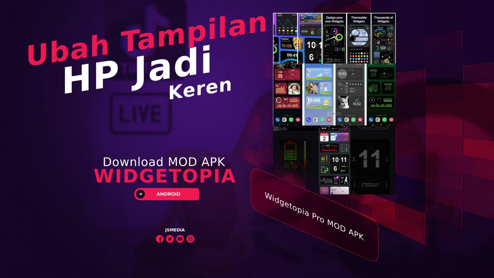 Download Widgetopia Pro MOD APK, Ubah Tampilan HP Jadi Keren